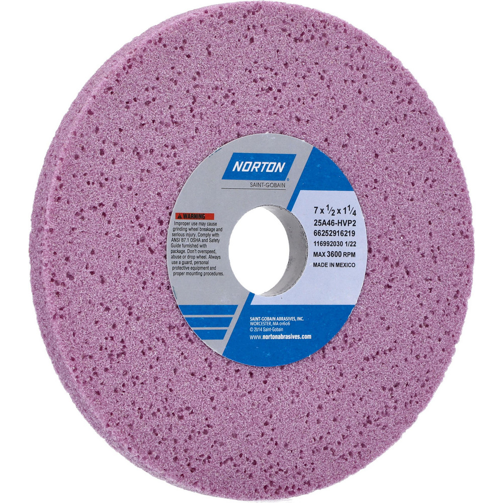 Picture of Norton Abrasives 7 X 1/2X 1-1/4 46Grit Toolroom Wheel Surface Grinding